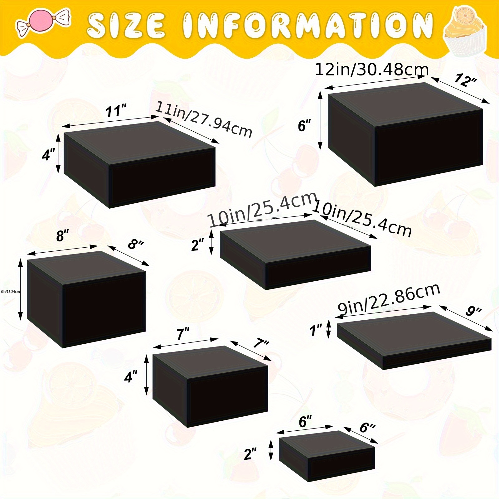7pcs Buffet Risers Set Acrylic - مراجعة Display Risers Set وسعره