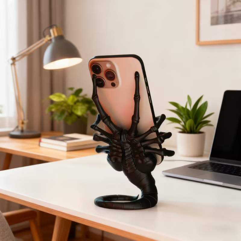 Creative Alien Facehugger Phon - مراجعة Action Figure Stand وسعره