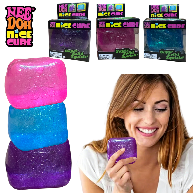 Schylling Nee Doh Glitter Cube - مراجعة Fidget Cube Original وسعره