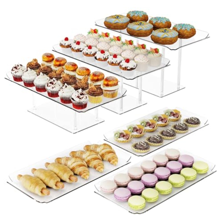 6 Pack Dessert Table Display S - مراجعة Display Risers Set وسعره