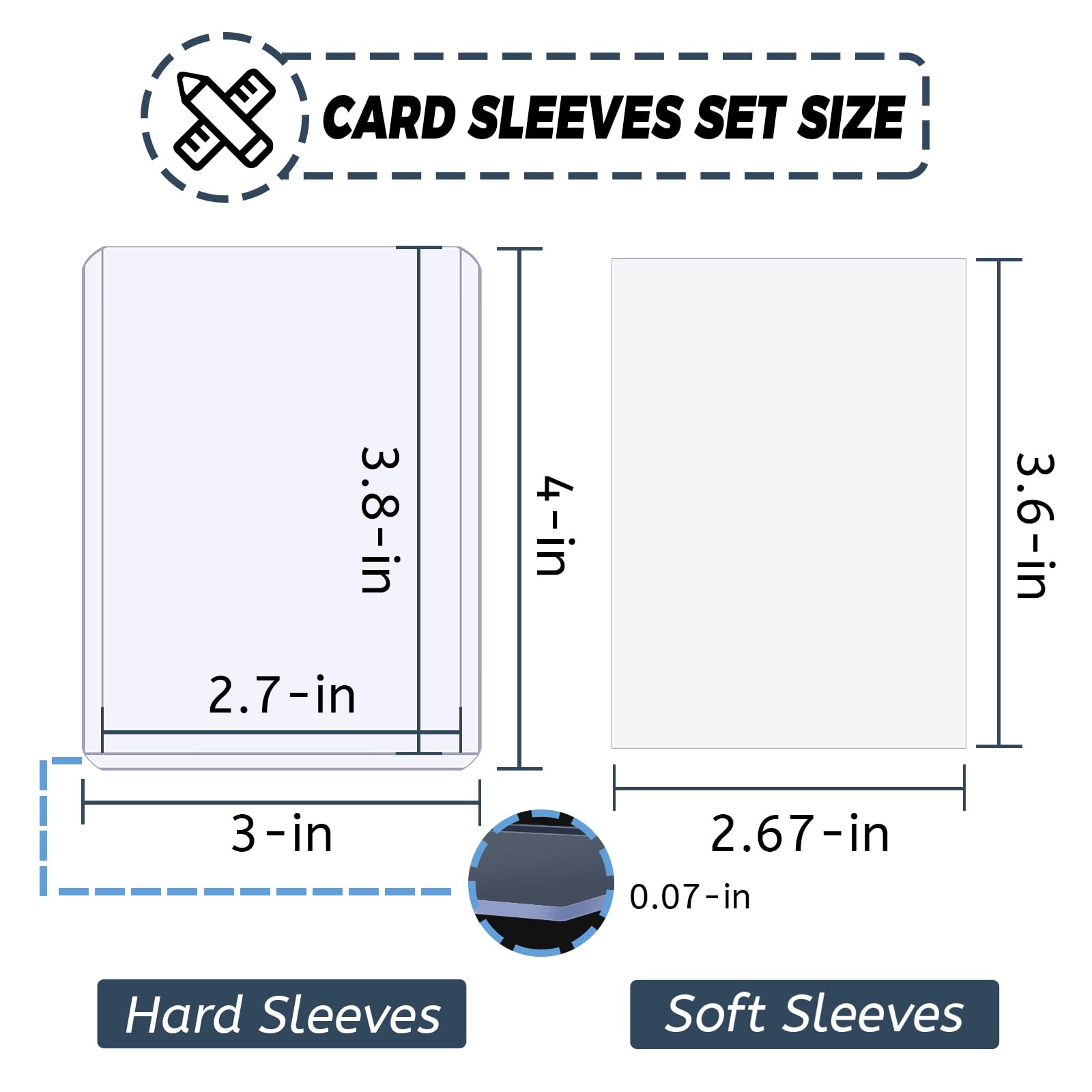 100-300pcs Card Sleeves Hard S - مراجعة Card Penny Sleeve وسعره