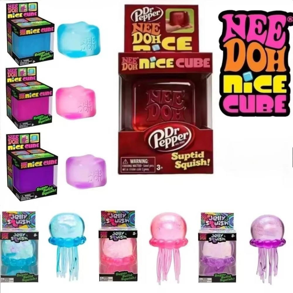 NeeDoh Trending Jellyfish & Cu - مراجعة Fidget Cube Original وسعره