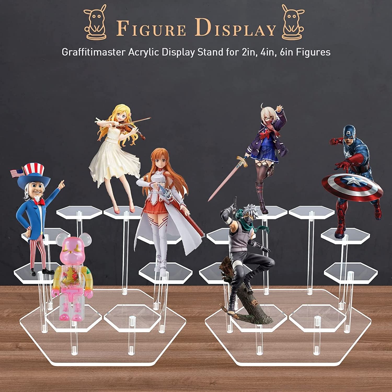 8/9 Tier Acrylic Display Stand - مراجعة Display Risers Set وسعره