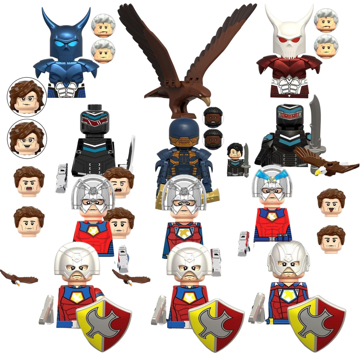 SuicideSquad Peacemaker Blue D - مراجعة Lego Minifigure Holder وسعره