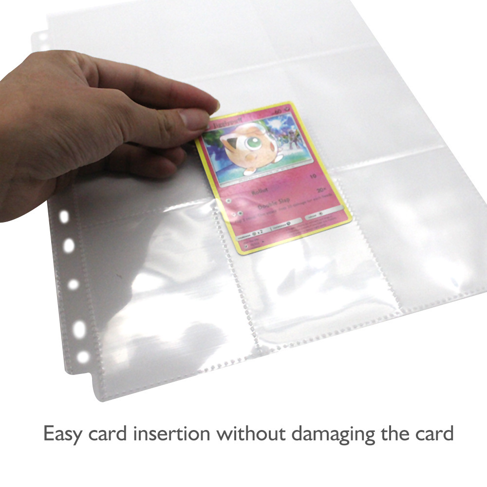 50pcs 9 Pocket Trading Gaming  - مراجعة Trading Card Binder وسعره
