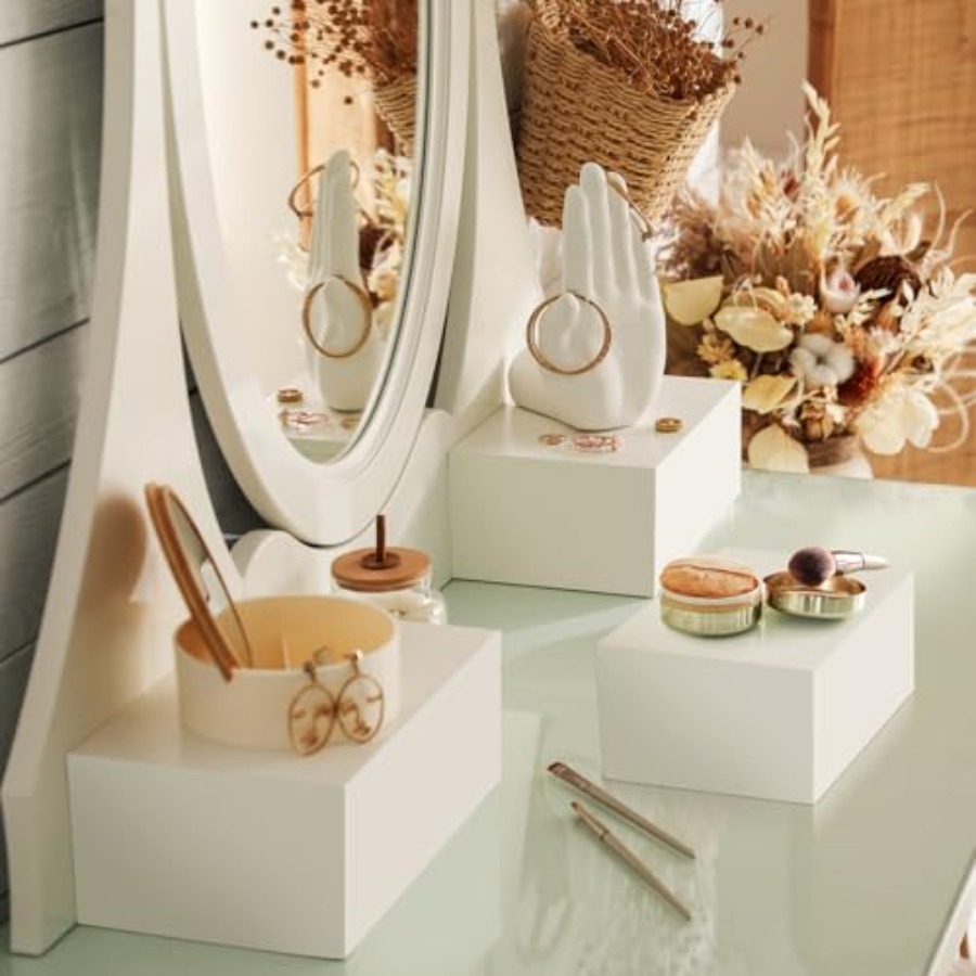 Buffet Risers Set of 10 Acryli - مراجعة Display Risers Set وسعره