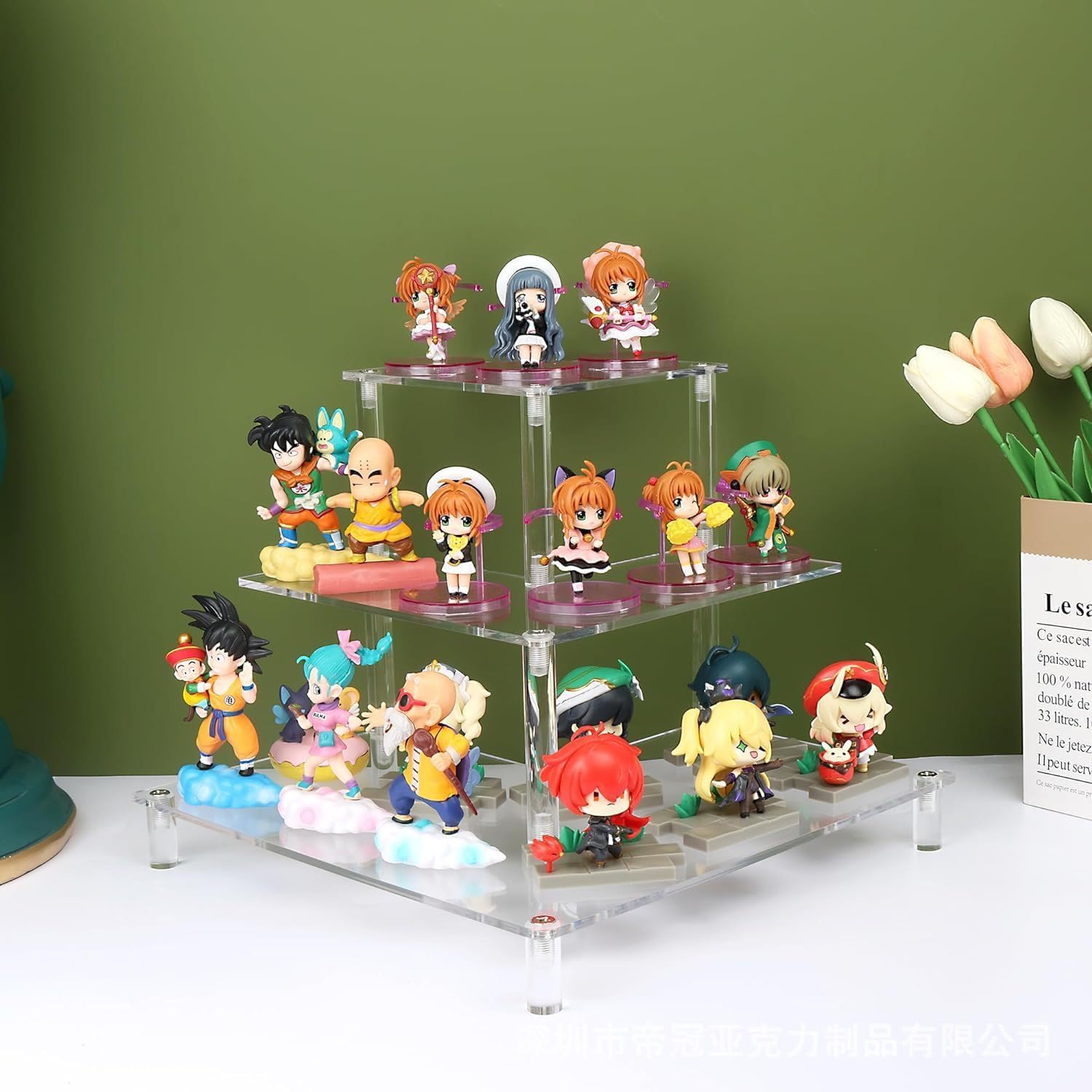 3 Tier Acrylic Display Riser,  - مراجعة Pop Display Shelf وسعره