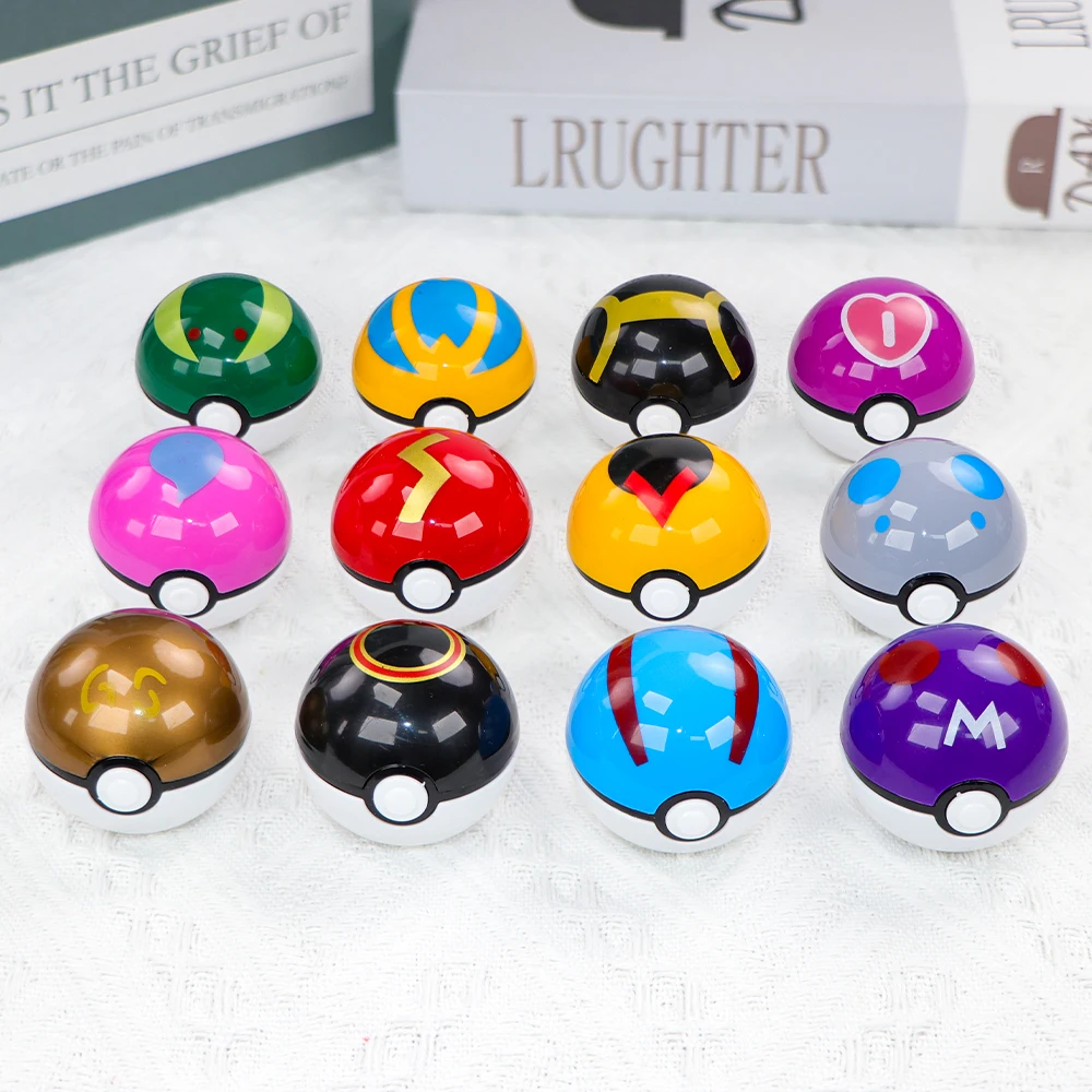 12PCS Pokemon Ball Pokeball Pi - مراجعة Vinyl Figure Blank وسعره