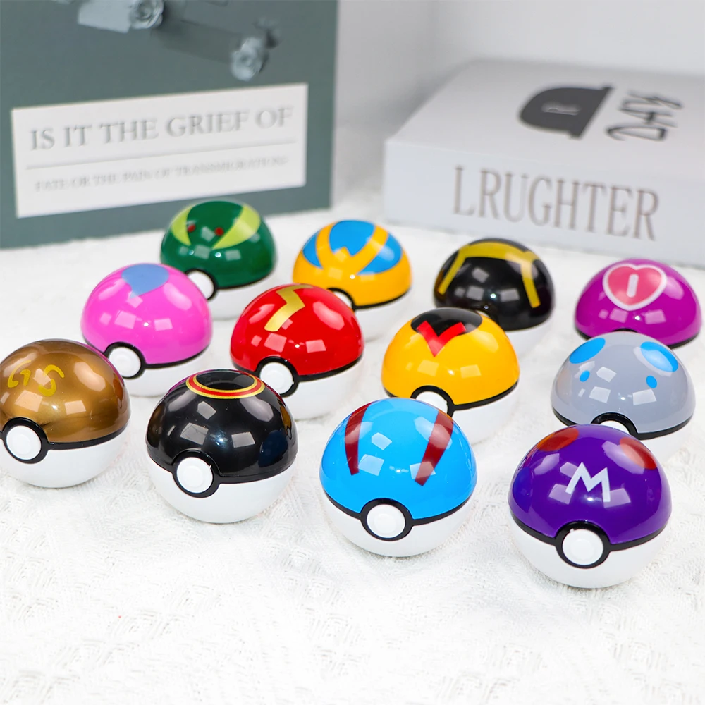 12PCS Pokemon Ball Pokeball Pi - مراجعة Vinyl Figure Blank وسعره