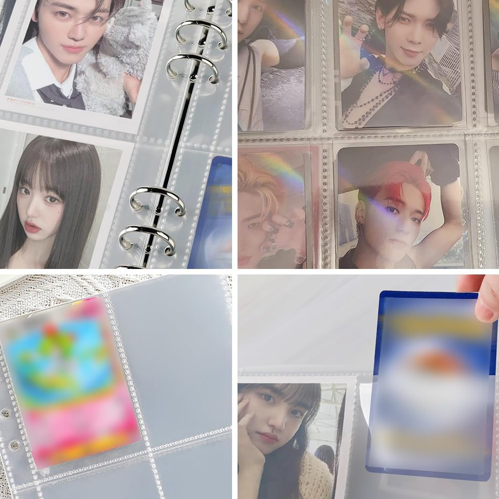 4 Pockets Photo Card Sleeves B - مراجعة Trading Card Binder وسعره
