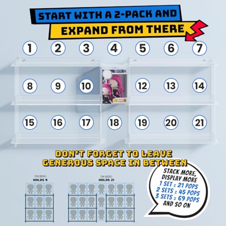 Wall Display Shelves Compatibl - مراجعة Pop Display Shelf وسعره