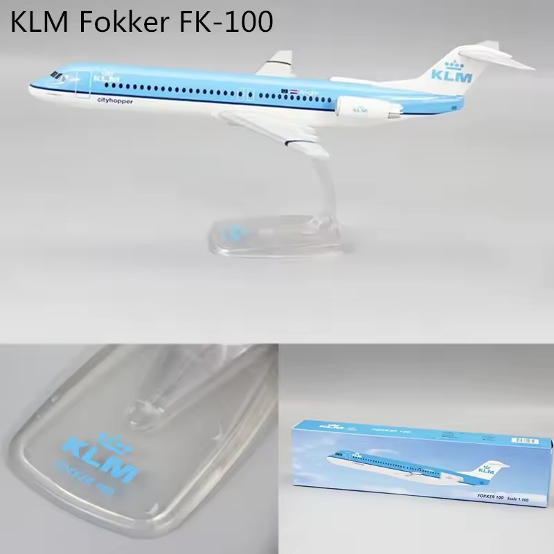 1/100 Scale Air /KLM FK-100/SM - مراجعة Model Airplane Plastic وسعره