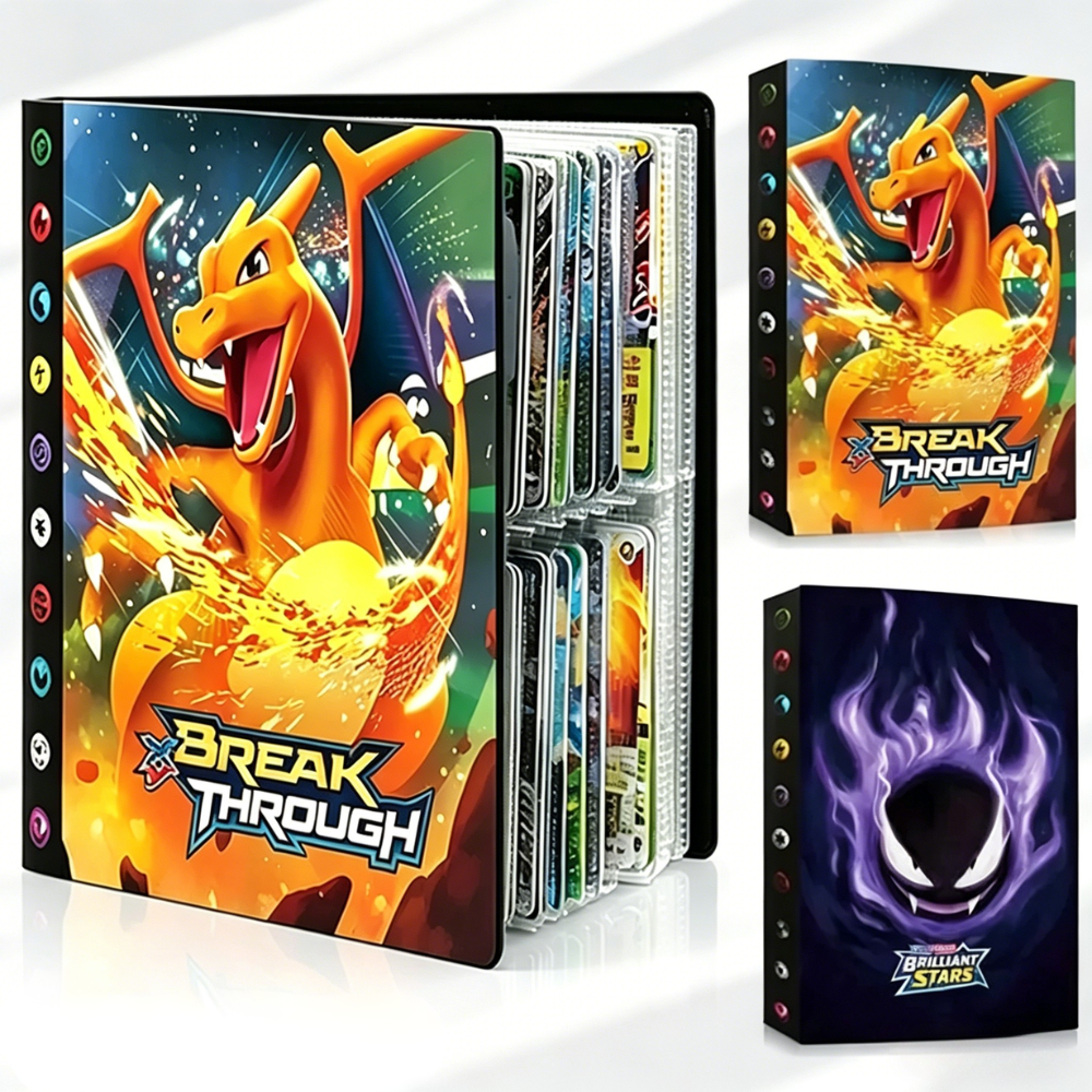 HOT 240PCS Pok é mon Cards Alb - مراجعة Pokemon Binder Card وسعره