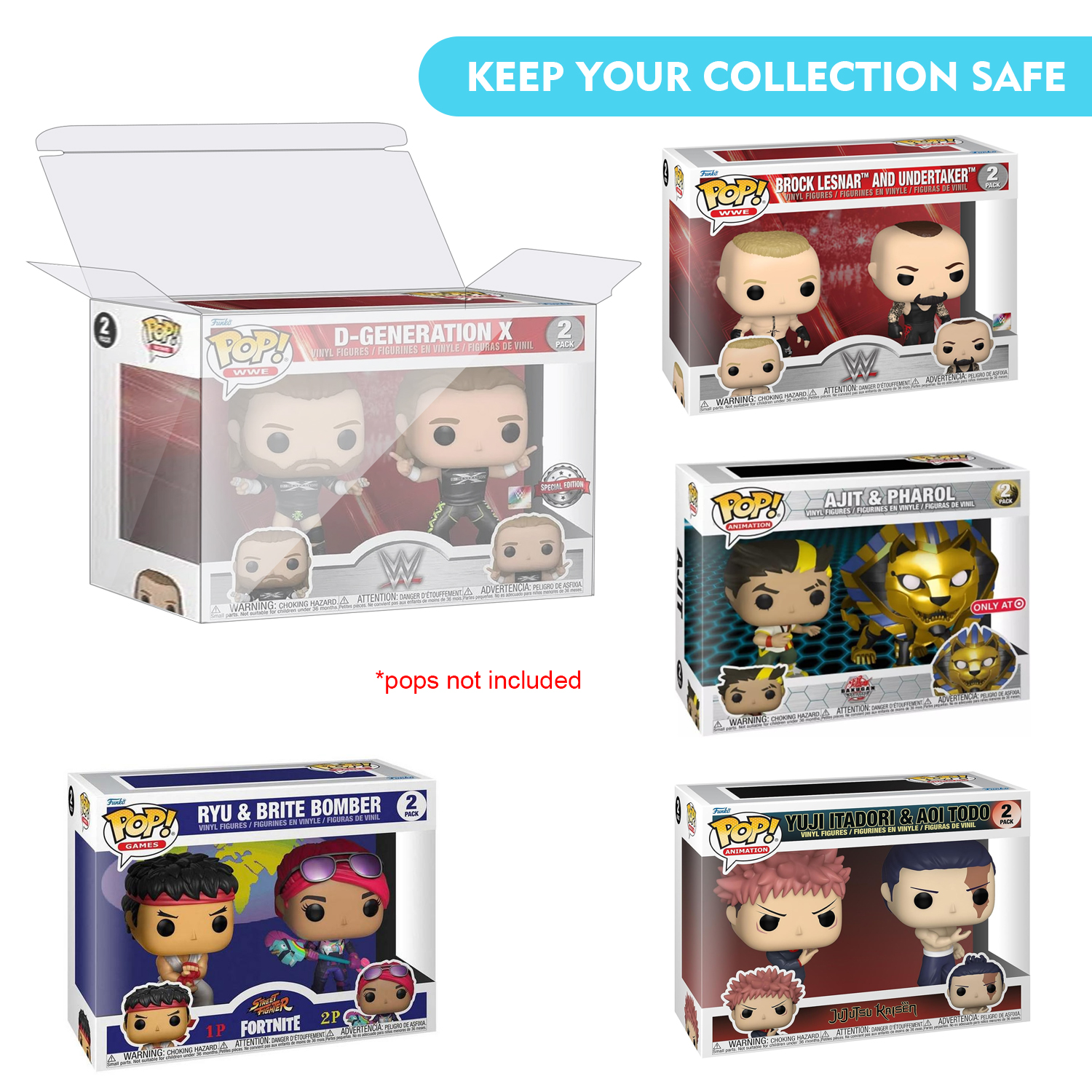 HIGOPLAY 2 in 1 Pack Protectiv - مراجعة Funko Pop Protector وسعره