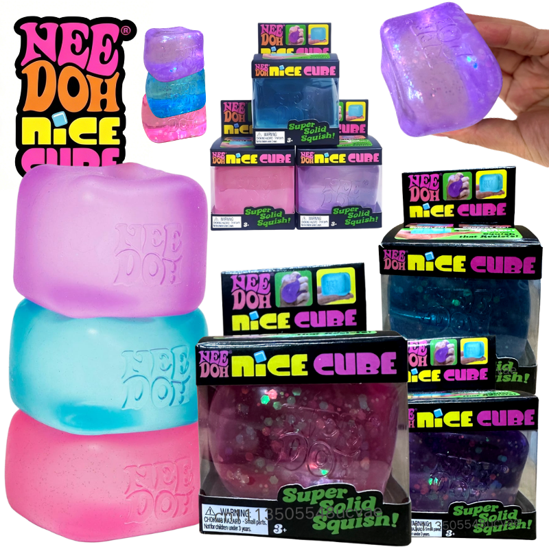 Nee Doh Nice Cube  Glitter Cub - مراجعة Fidget Cube Original وسعره
