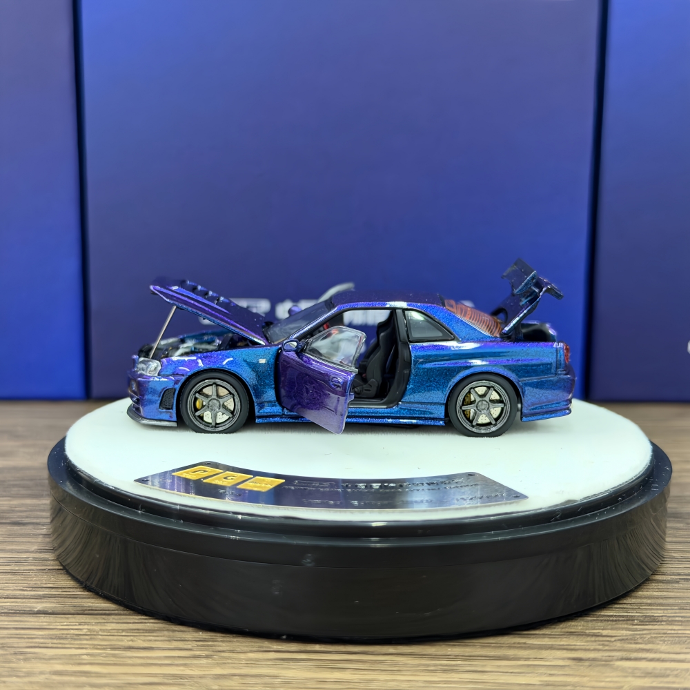 PGM 1:64 Liberty Walk GTR R34  - مراجعة Die Cast Car 1 64 وسعره