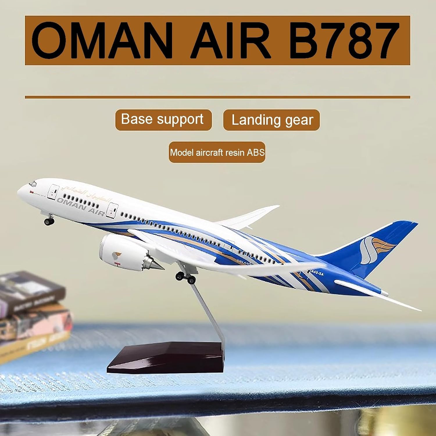 1/130 Scale 47CM Airplane 787  - مراجعة Model Airplane Plastic وسعره