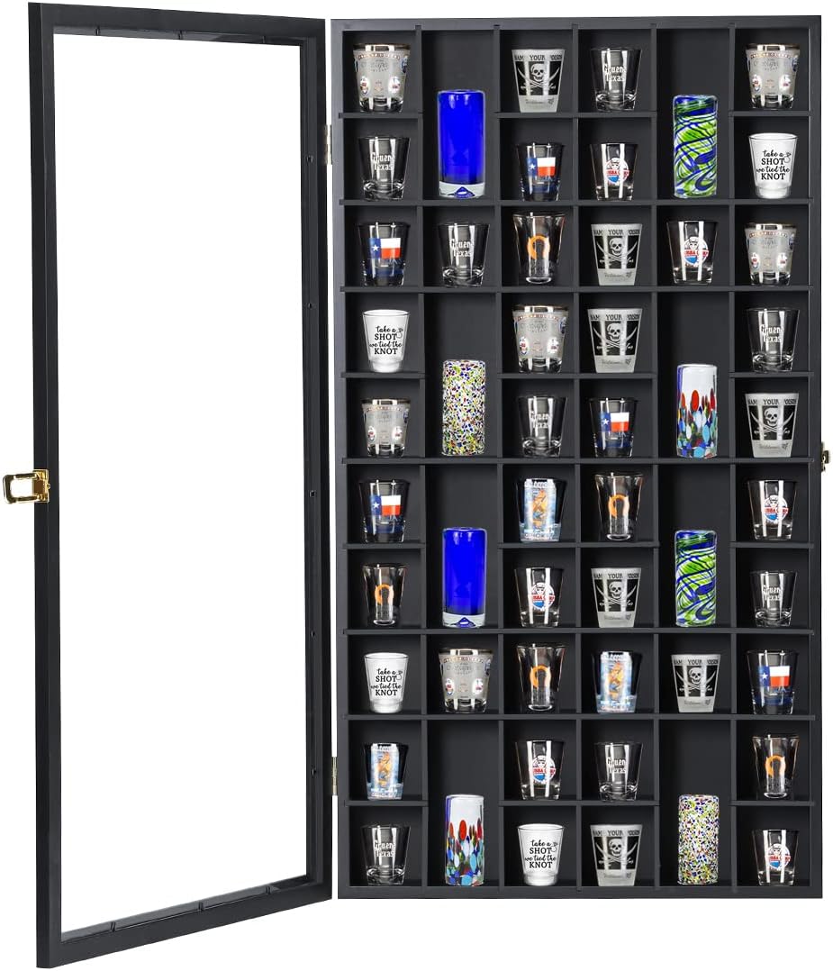 Large Shot Glass Display Case, - مراجعة Display Case Acrylic وسعره