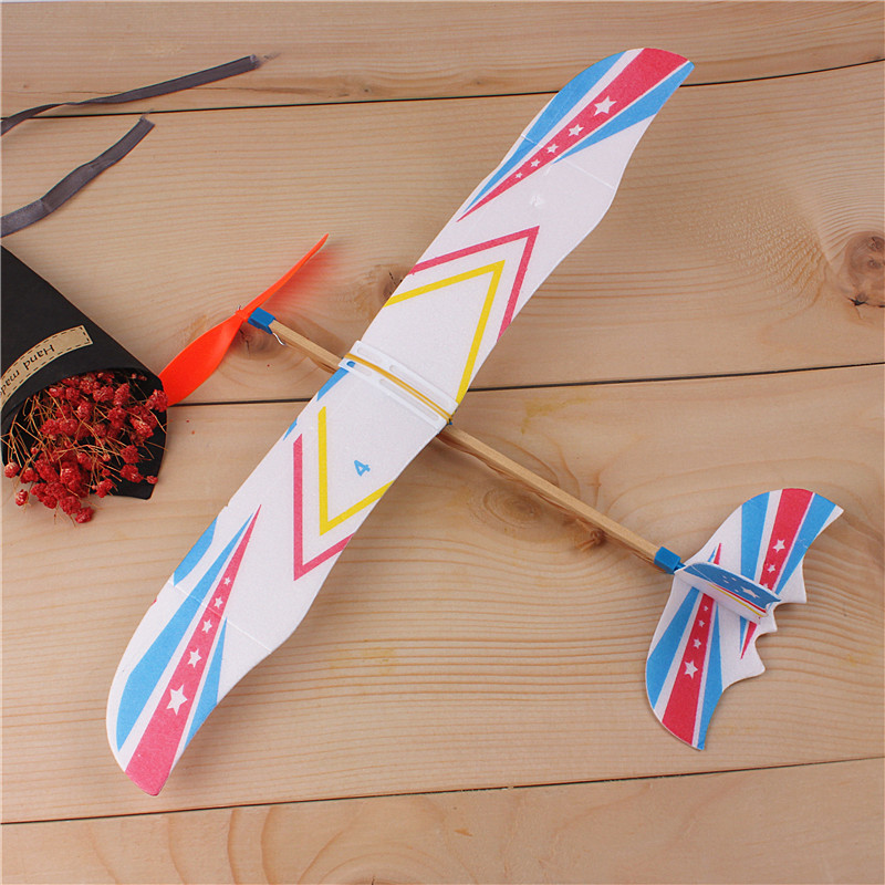 5/10Pcs Rubber Band Powered Ai - مراجعة Model Airplane Plastic وسعره