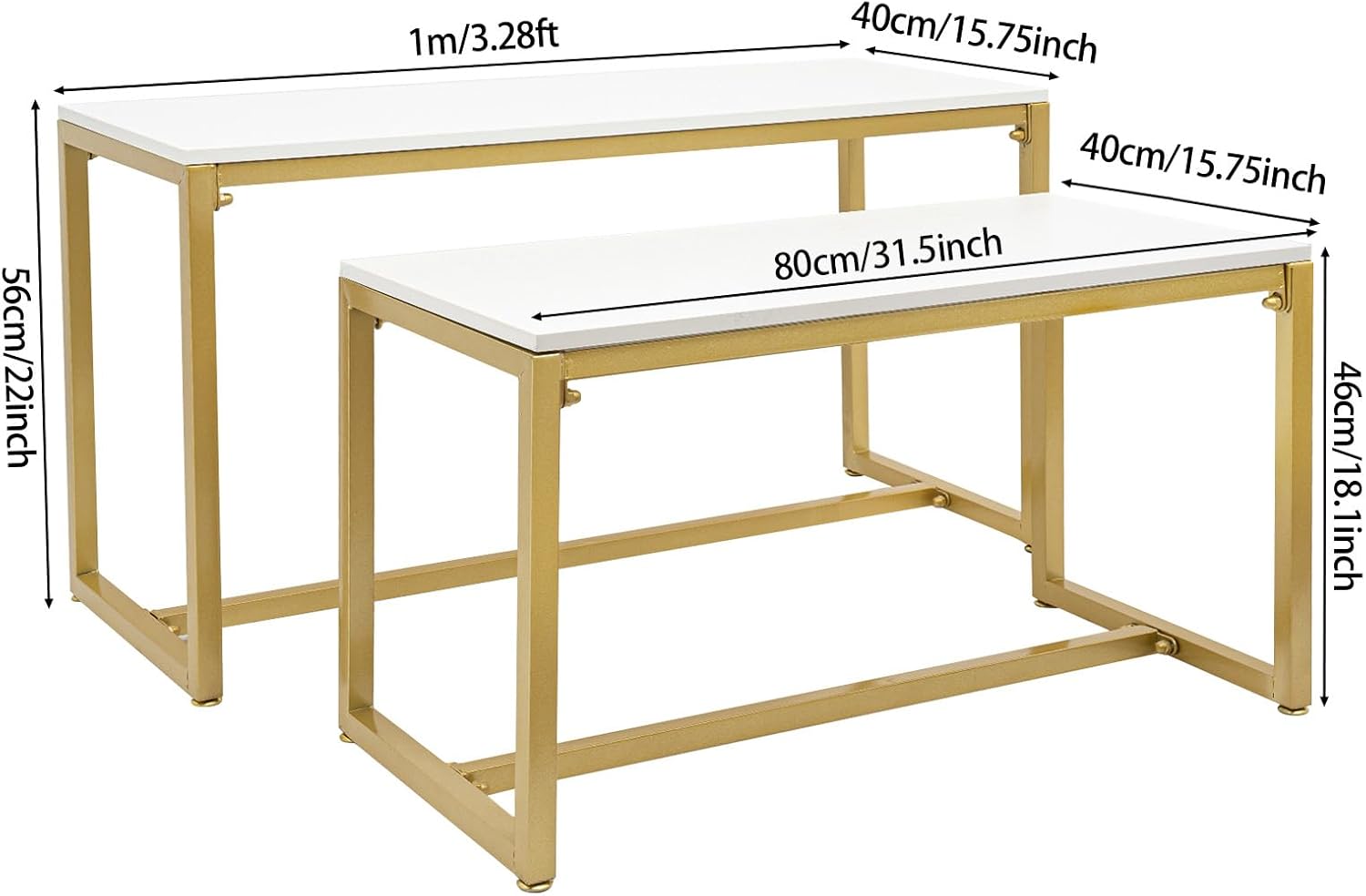 2-Piece Set Gold Modern Nestin - مراجعة Display Risers Set وسعره