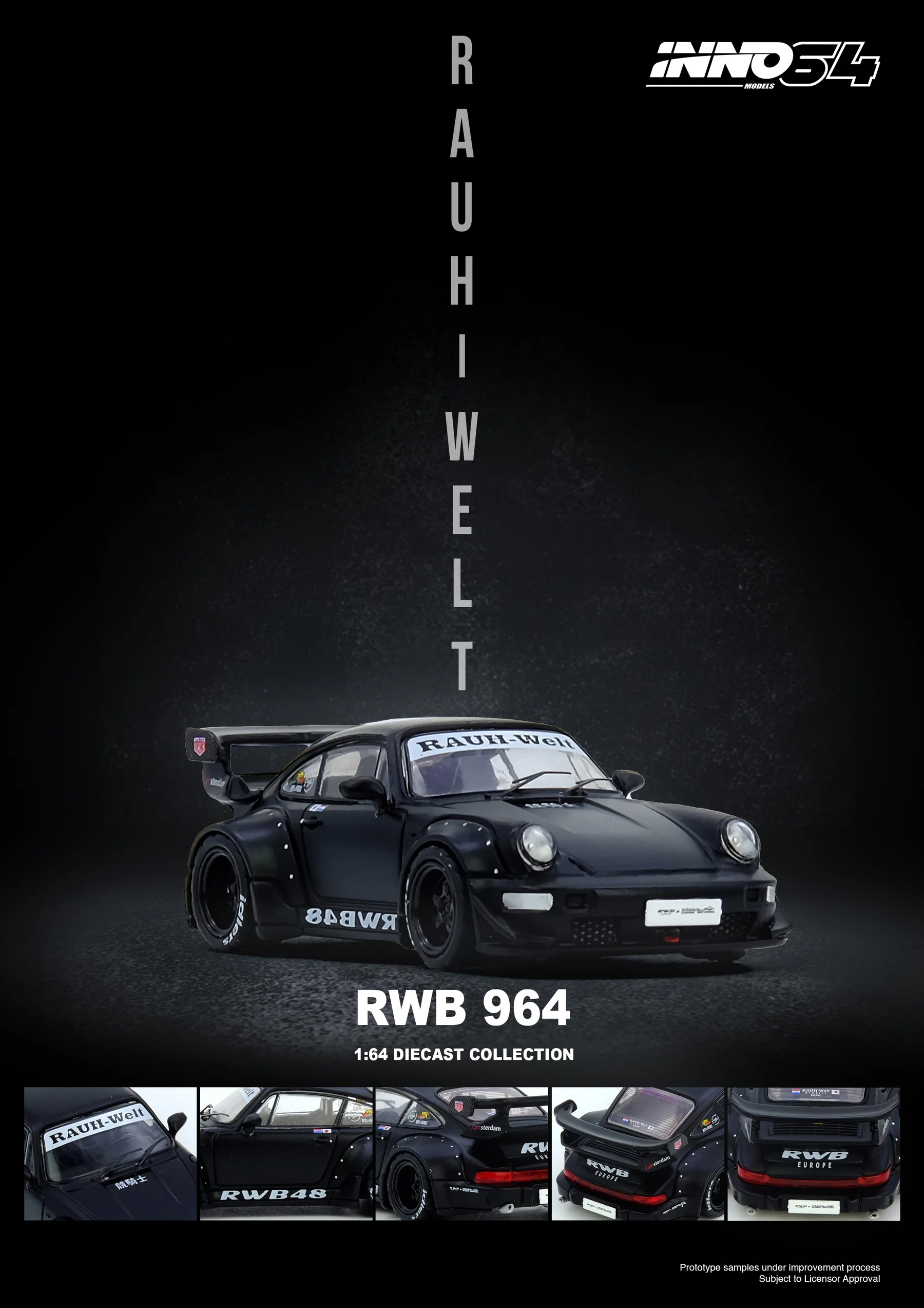 INNO64 1:64 Porsche 911 RWB 96 - مراجعة Die Cast Car 1 64 وسعره