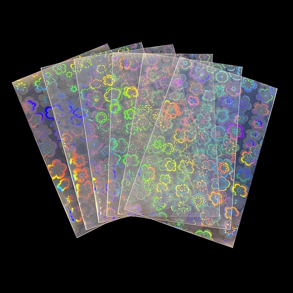 50pcs 65x90mm Holographic Card - مراجعة Card Penny Sleeve وسعره