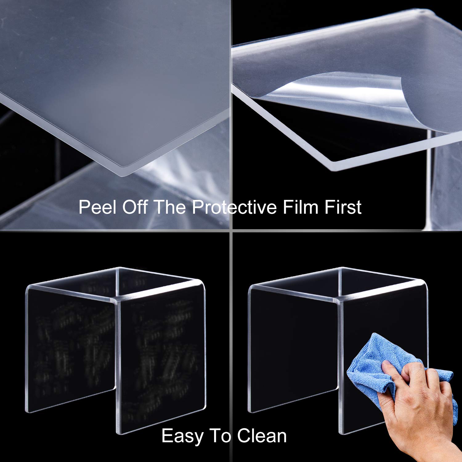 U Shape Acrylic Display Risers - مراجعة Pop Display Shelf وسعره