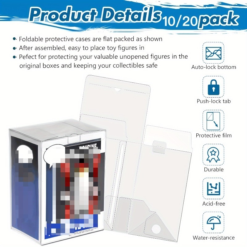 20/10-Pack Premium Clear Prote - مراجعة Funko Pop Protector وسعره