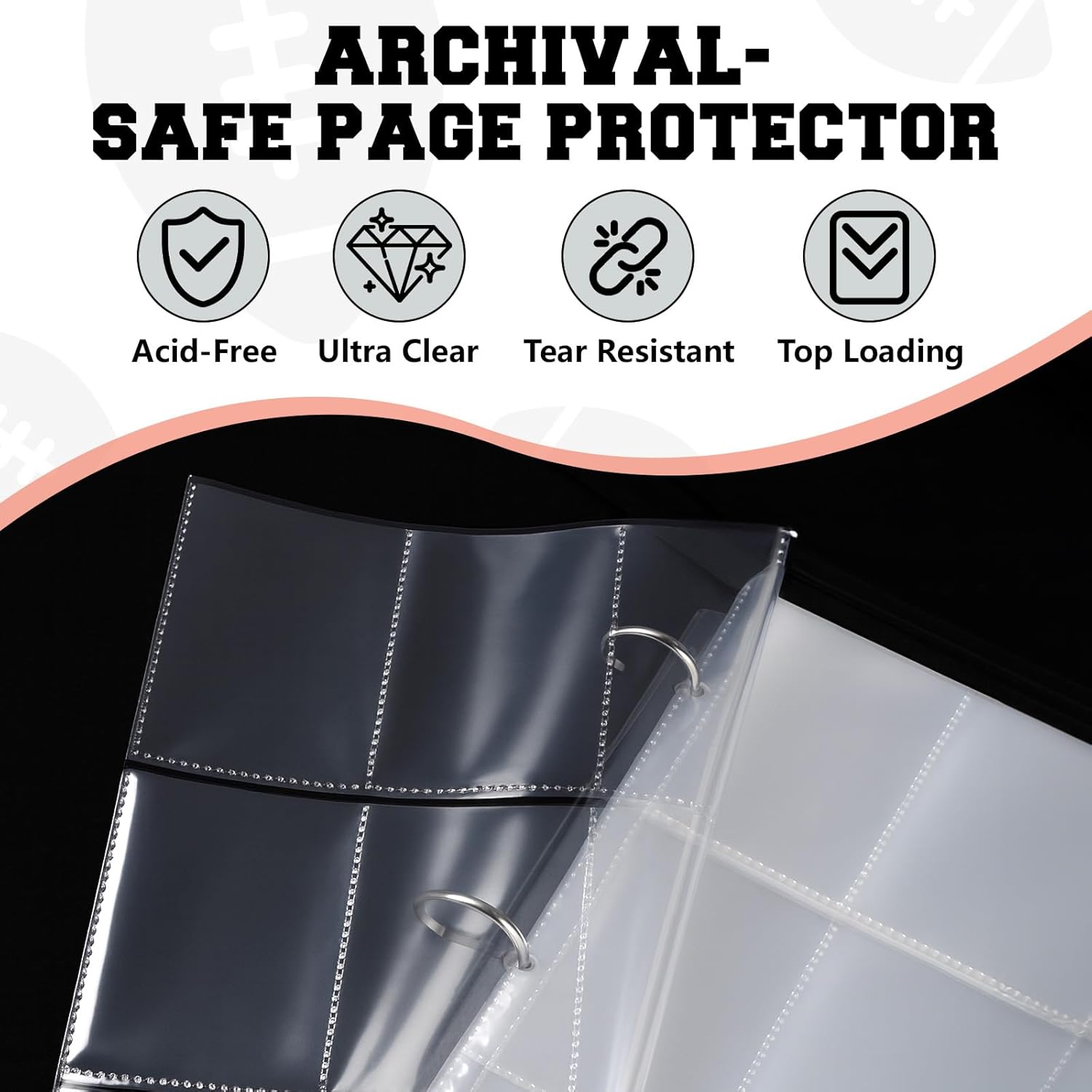 Football Card Binder 9-Pocket  - مراجعة Trading Card Binder وسعره