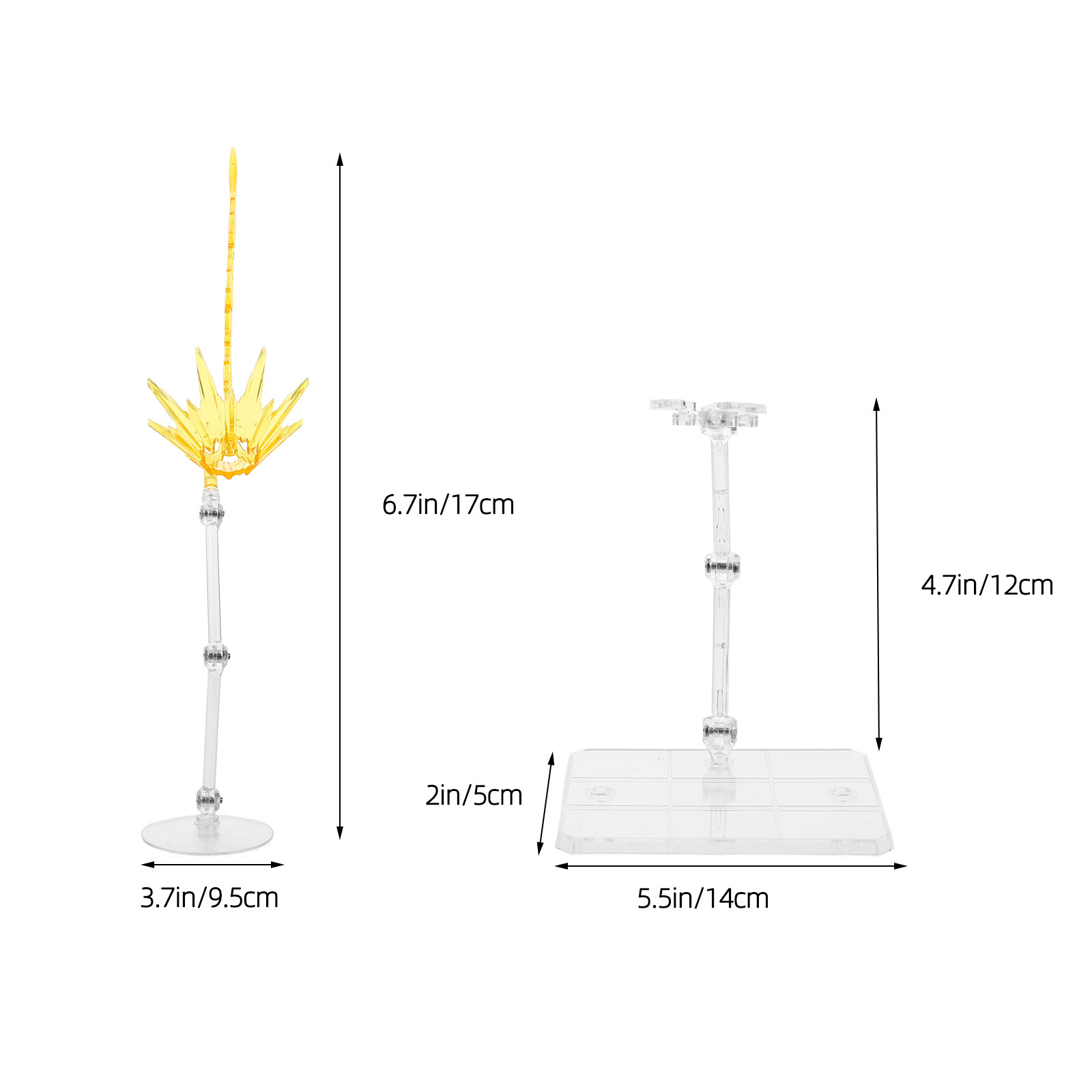 2Pcs Effect Stand Adjustable A - مراجعة Action Figure Stand وسعره