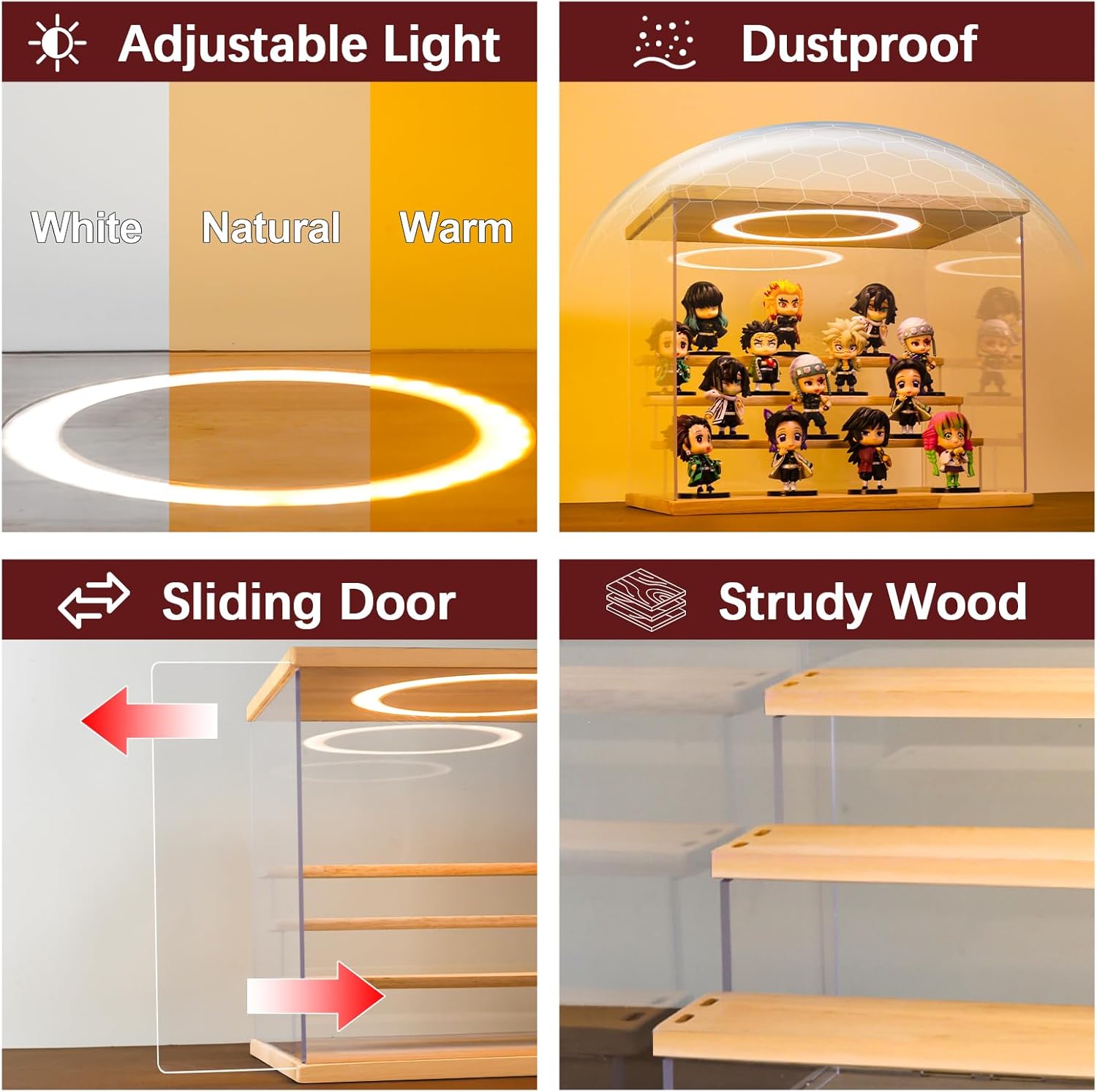 Acrylic Display Case with Adju - مراجعة Display Case Acrylic وسعره
