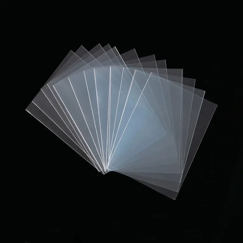 100pcs/set Various Sizes Trans - مراجعة Card Penny Sleeve وسعره