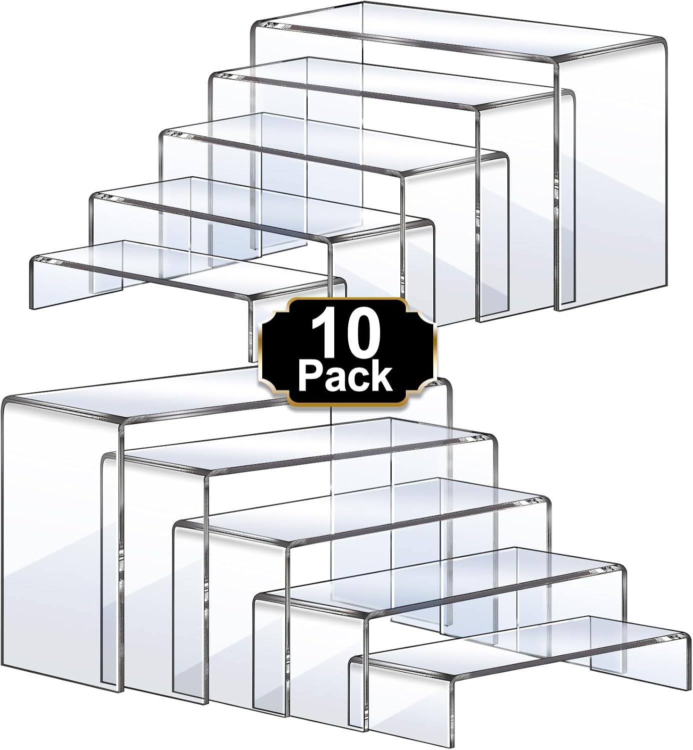 Acrylic Risers 10 Pcs 2 Set Di - مراجعة Display Risers Set وسعره