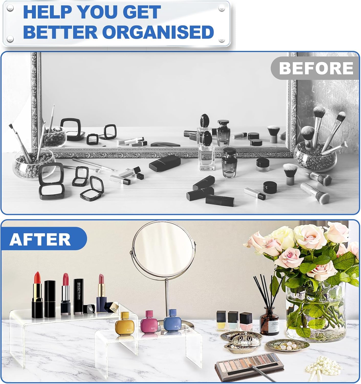 Acrylic Risers 10 Pcs 2 Set Di - مراجعة Display Risers Set وسعره