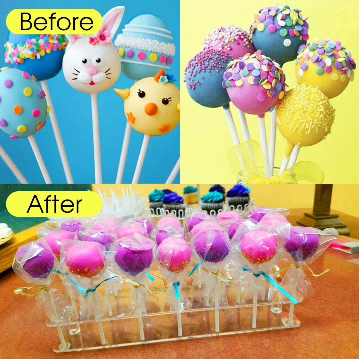 Acrylic Cake Pop Display Stand - مراجعة Pop Display Shelf وسعره