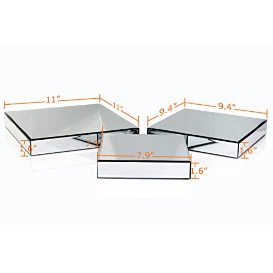 Mirror Display Riser Stands 3  - مراجعة Display Risers Set وسعره
