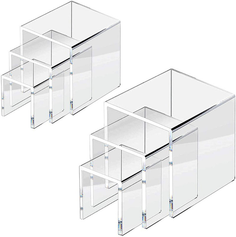 6pcs/Set Acrylic Display Stand - مراجعة Display Risers Set وسعره