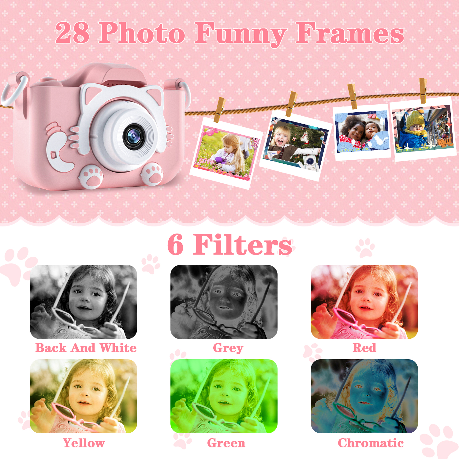 Kids Camera for Girls 1080P HD - مراجعة Graded Card Display وسعره