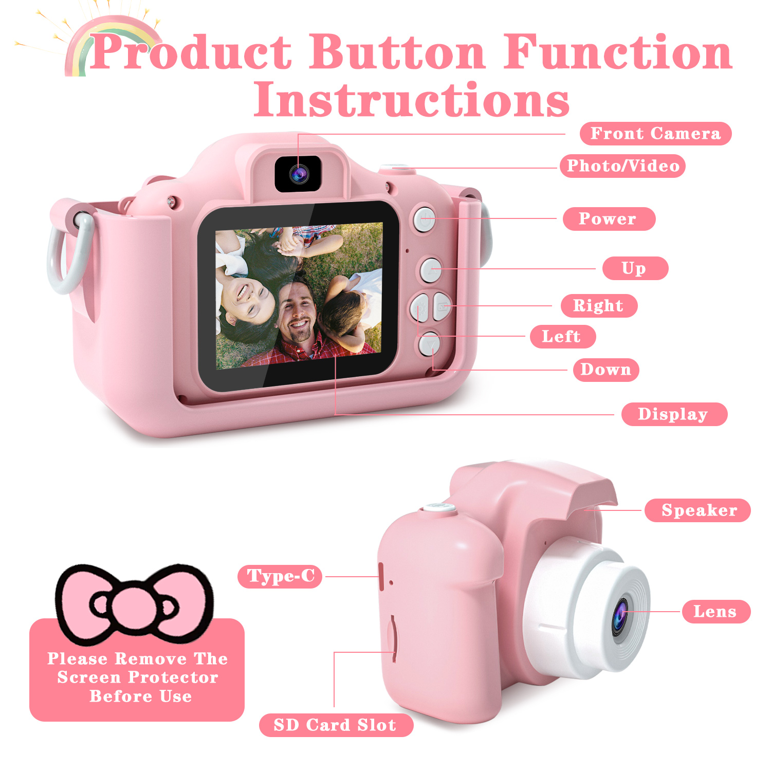 Kids Camera for Girls 1080P HD - مراجعة Graded Card Display وسعره