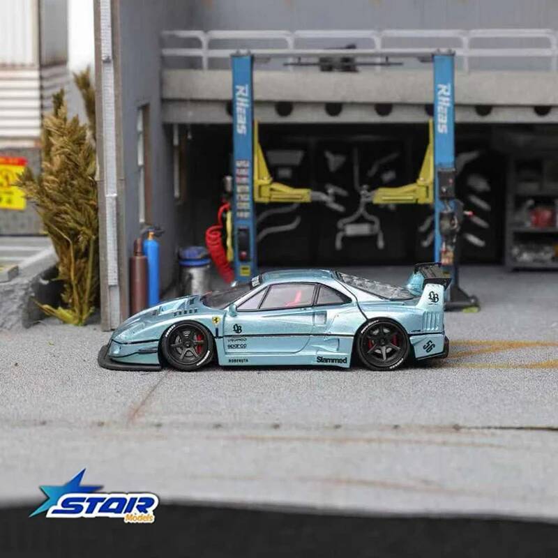 STAR 1:64 LBWK F40 Ice Blue Ma - مراجعة Die Cast Car 1 64 وسعره