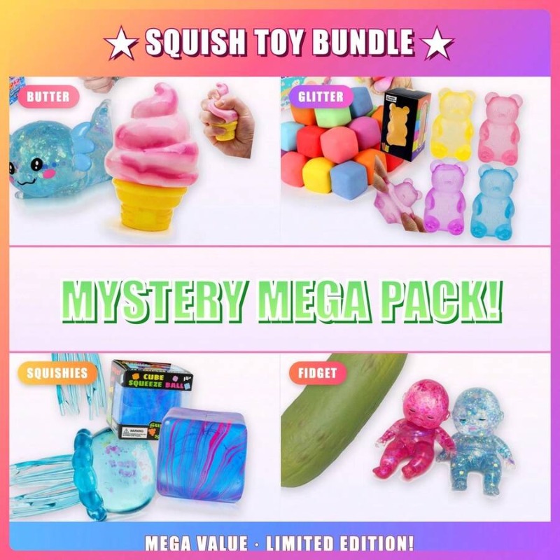 Holiday Squishy Mystery Blind  - مراجعة Mystery Box Blind Bag وسعره