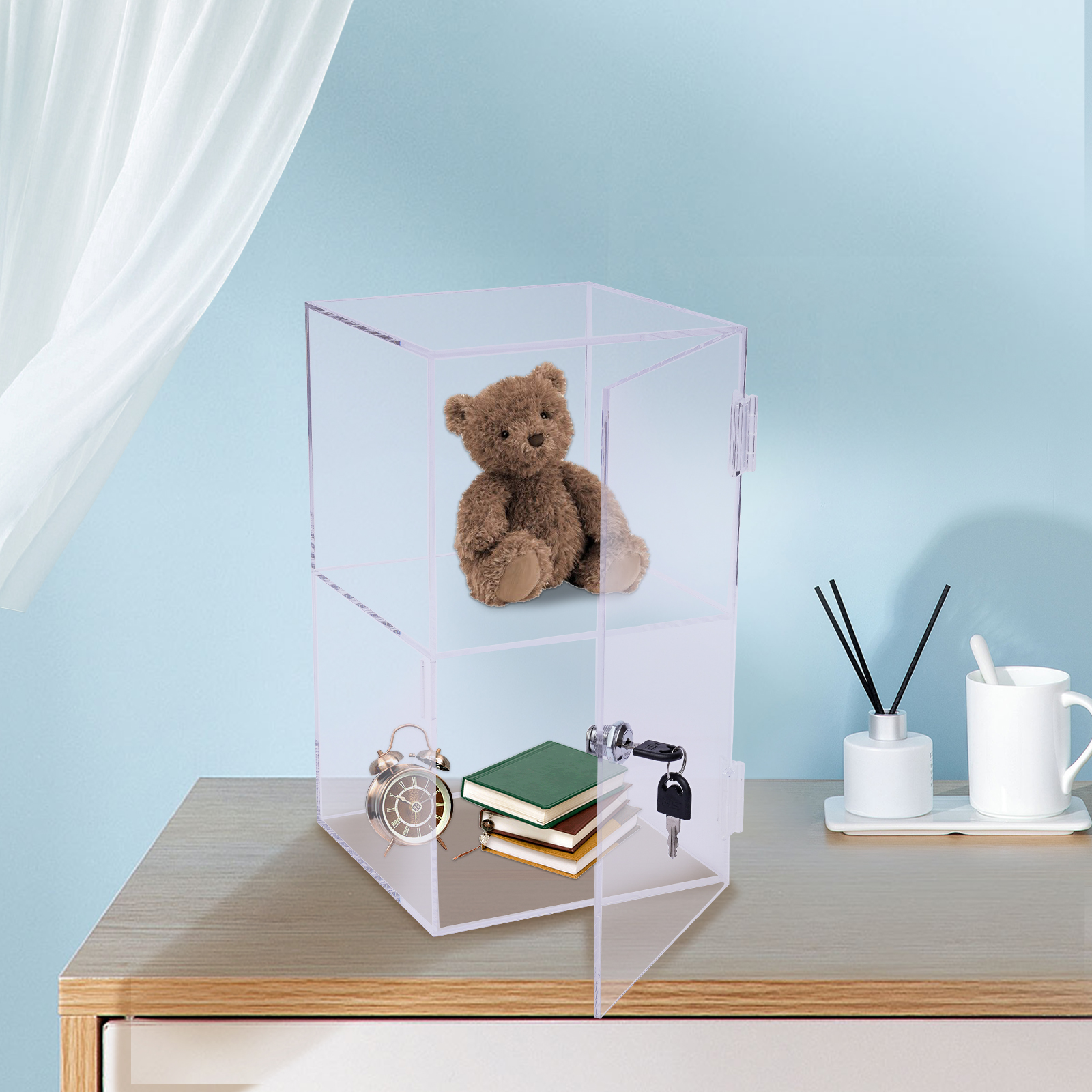Transparent Acrylic 20x20x35cm - مراجعة Display Case Acrylic وسعره