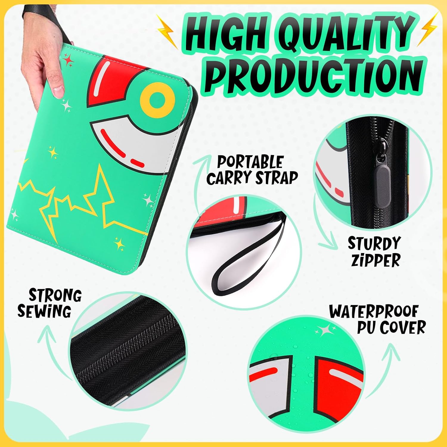 400 Pockets Card Binder with 5 - مراجعة Trading Card Binder وسعره