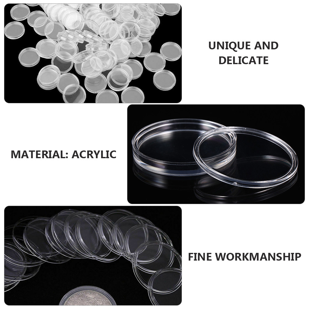 24Pcs Clear Acrylic Coin Holde - مراجعة Display Case Acrylic وسعره