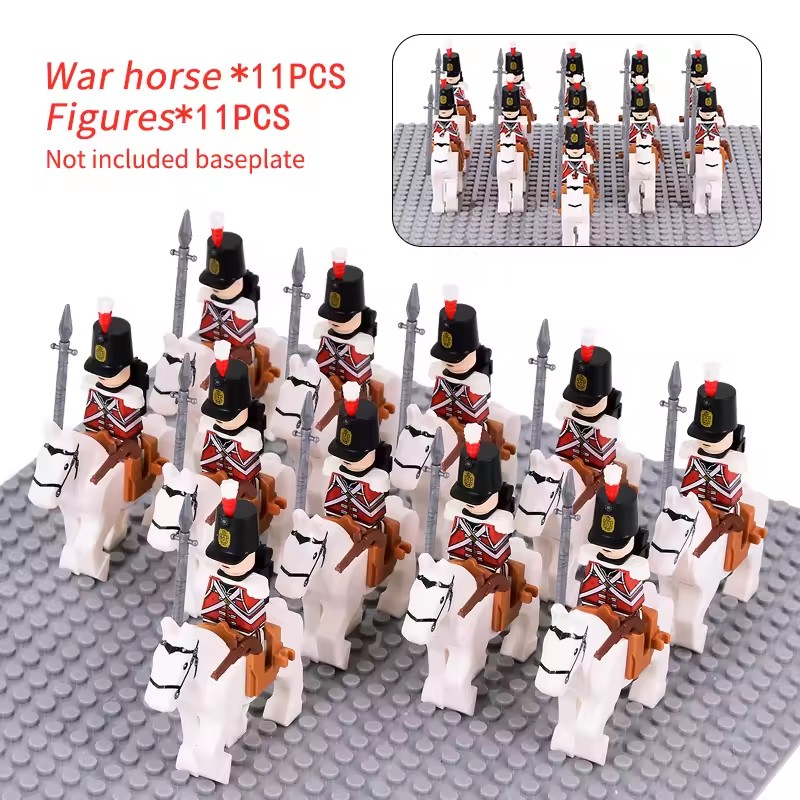 10pcs Napoleonic Wars Military - مراجعة Lego Minifigure Holder وسعره
