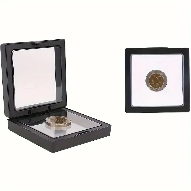 20Pcs Clearview 3D Floating Di - مراجعة Display Case Acrylic وسعره