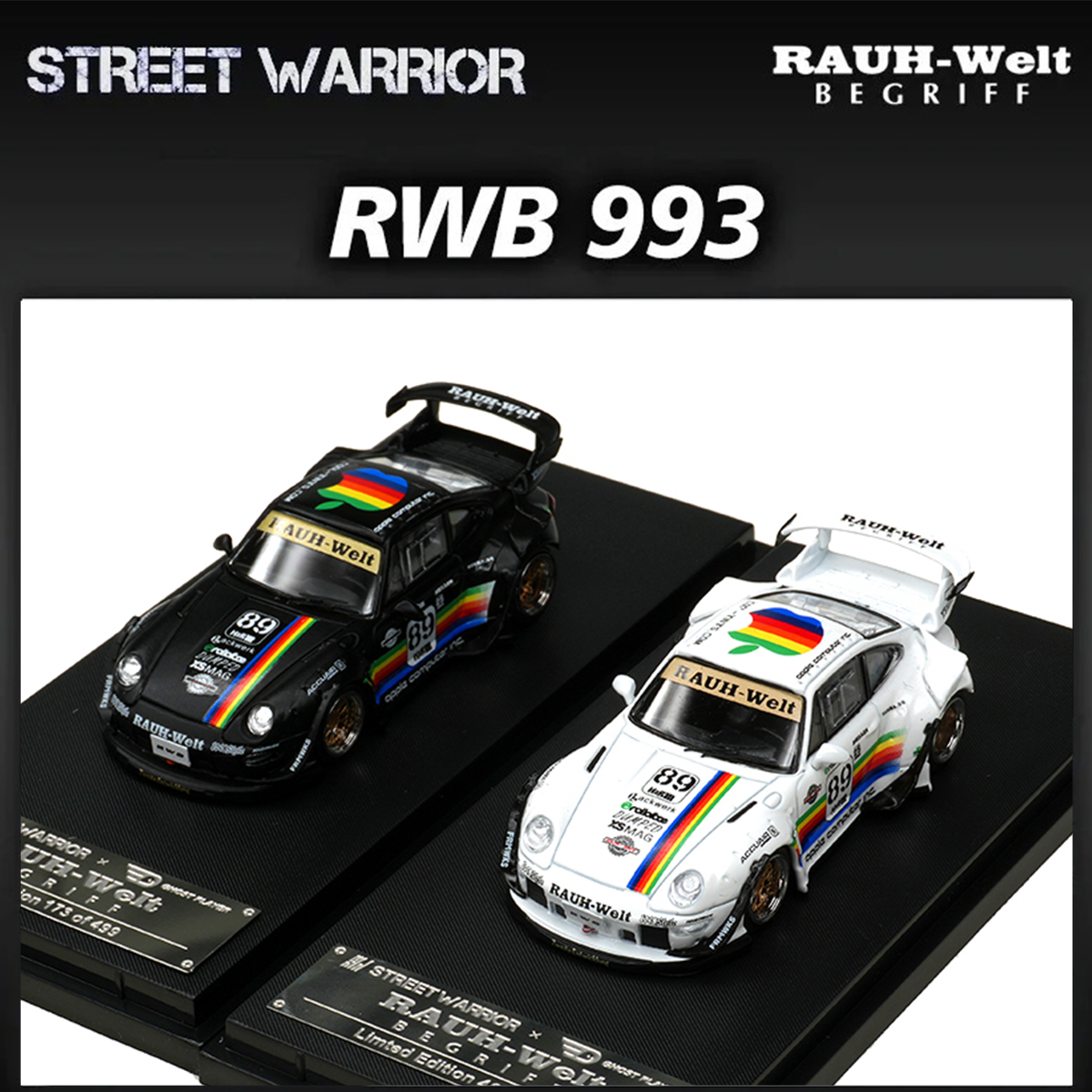 SW In Stock 1:64 RWB 993 Black - مراجعة Die Cast Car 1 64 وسعره