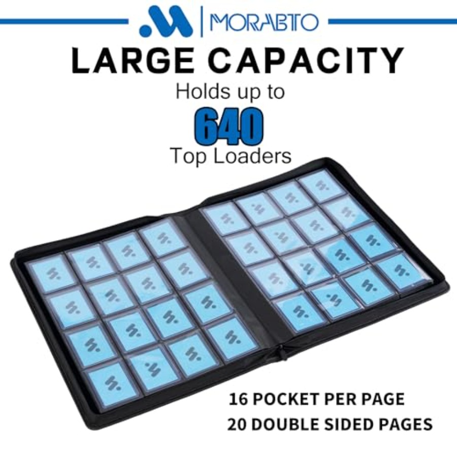 Toploader Binder Holds 640 Top - مراجعة Card Top Loader وسعره