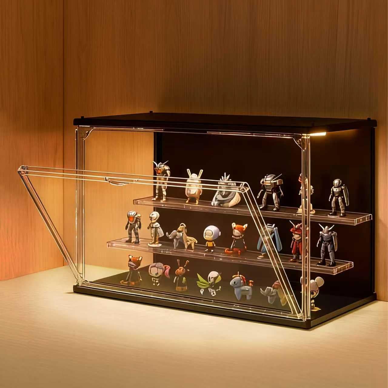 3-Tier Stackable LED Display C - مراجعة Display Case Acrylic وسعره