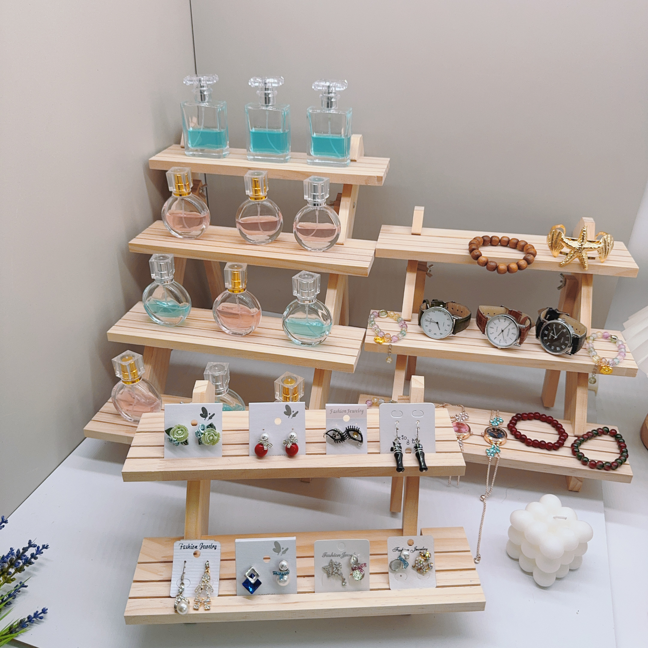 Ear Stud Holder Riser Multi-ti - مراجعة Display Risers Set وسعره